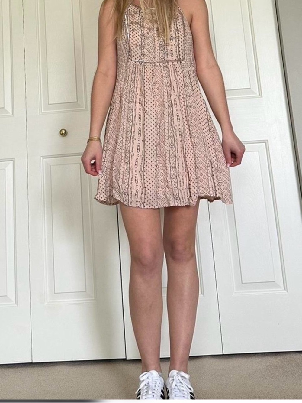 Hollister Pink Boho Printed Sun Dress